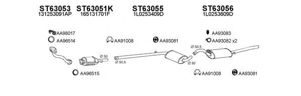Система выпуска ОГ VENEPORTE 630134