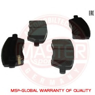 Комплект тормозных колодок, дисковый тормоз MASTER-SPORT 13046027742N-SET-MS