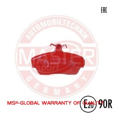 Комплект тормозных колодок, дисковый тормоз MASTER-SPORT 13046029702E-SET-MS