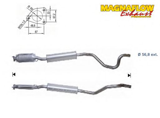 Катализатор MAGNAFLOW 64501D