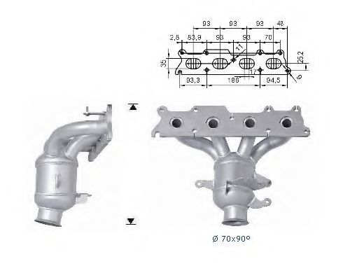 Катализатор MAGNAFLOW 66015