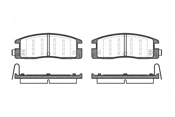 Комплект тормозных колодок, дисковый тормоз WOKING P2613.14