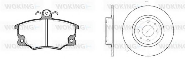 Комплект тормозов, дисковый тормозной механизм BENDIX DP23004