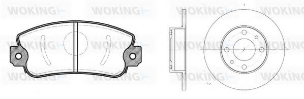 Комплект тормозов, дисковый тормозной механизм BENDIX DP23001