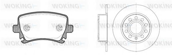 Комплект тормозов, дисковый тормозной механизм BENDIX DP85057