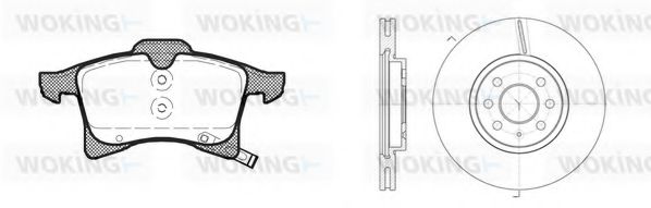 Комплект тормозов, дисковый тормозной механизм BENDIX DP59015