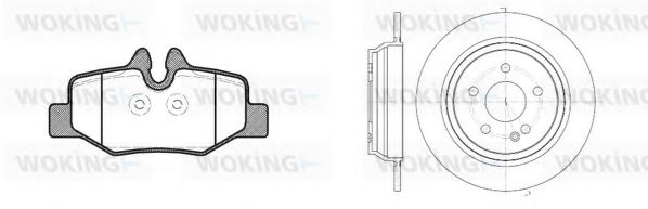 Комплект тормозов, дисковый тормозной механизм BENDIX DP50017