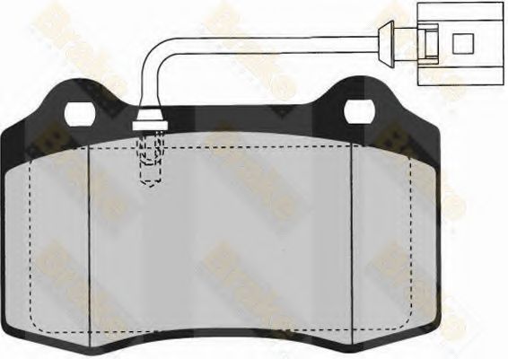 Комплект тормозных колодок, дисковый тормоз Brake ENGINEERING PA1606