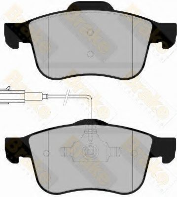 Комплект тормозных колодок, дисковый тормоз Brake ENGINEERING PA1683