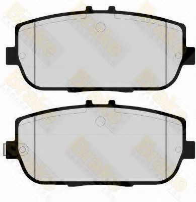 Комплект тормозных колодок, дисковый тормоз Brake ENGINEERING PA1718