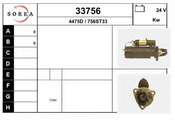 Стартер EAI 33756