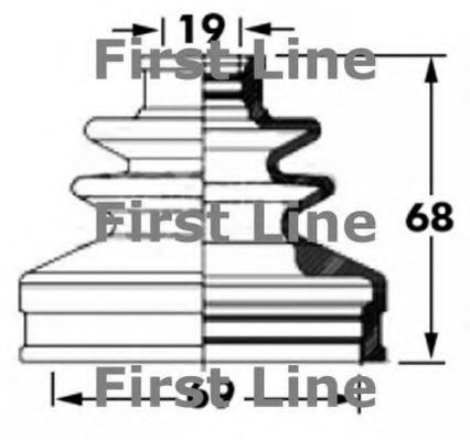 Пыльник, приводной вал FIRST LINE FCB6044