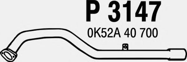 Труба выхлопного газа FENNO P3147