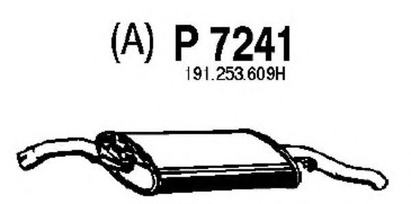 Глушитель выхлопных газов конечный FENNO P7241