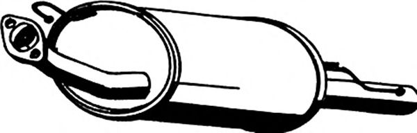 Глушитель выхлопных газов конечный ASMET 14.024