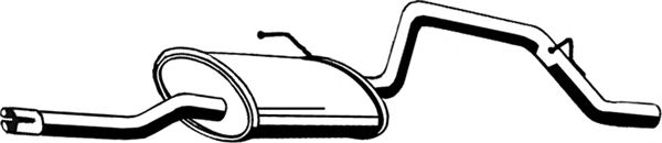 Глушитель выхлопных газов конечный ASMET 05148