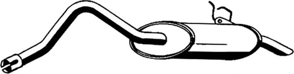 Глушитель выхлопных газов конечный ASMET 10058