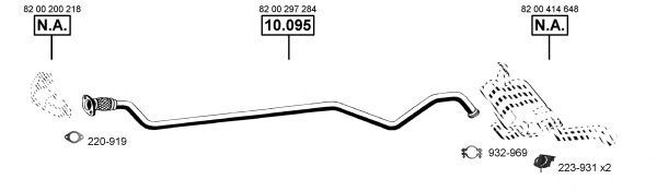 Система выпуска ОГ ASMET RE102000