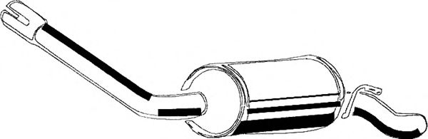 Глушитель выхлопных газов конечный ASMET 07.004