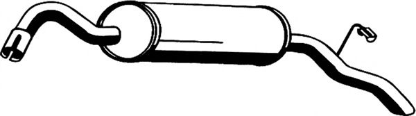 Глушитель выхлопных газов конечный ASMET 07151