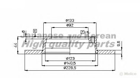 Тормозной диск QH Benelux 53405