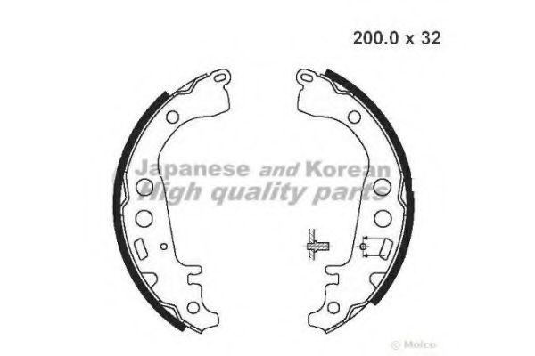 Комплект тормозных колодок ASHUKI 1050-1702