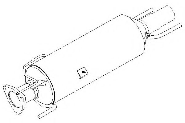Сажевый / частичный фильтр, система выхлопа ОГ KLARIUS 390248
