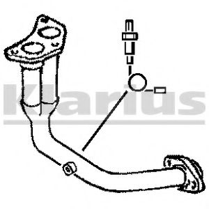 Труба выхлопного газа KLARIUS 301308