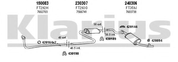 Система выпуска ОГ KLARIUS 330202E