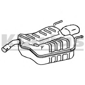 Глушитель выхлопных газов конечный KLARIUS 210805