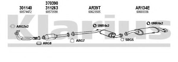 Система выпуска ОГ KLARIUS 030119U