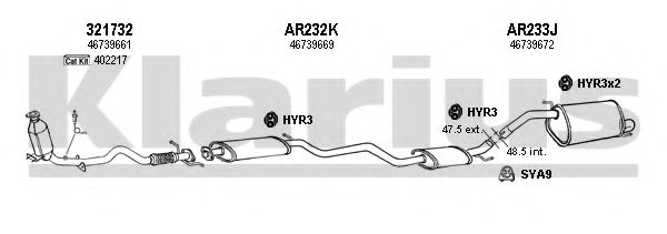 Система выпуска ОГ KLARIUS 030293U