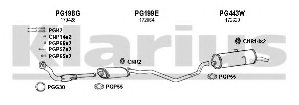 Система выпуска ОГ KLARIUS 630104U
