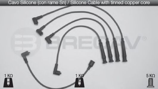 Комплект проводов зажигания BRECAV 04.503