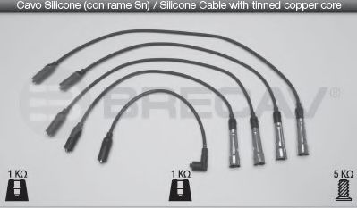 Комплект проводов зажигания BRECAV 14.503