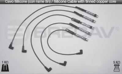 Комплект проводов зажигания BRECAV 14545