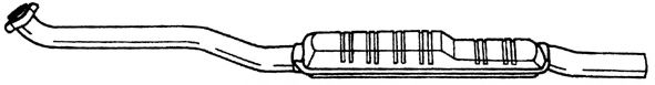 Средний глушитель выхлопных газов SIGAM 15426