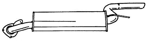 Глушитель выхлопных газов конечный SIGAM 16606