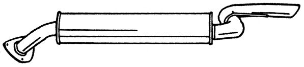 Глушитель выхлопных газов конечный WALKER 13607