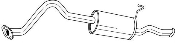 Глушитель выхлопных газов конечный SIGAM 24626