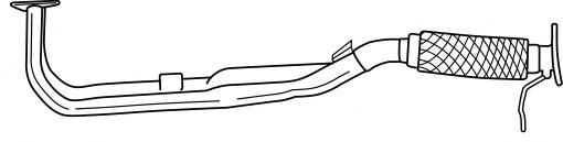 Труба выхлопного газа MTS 10106