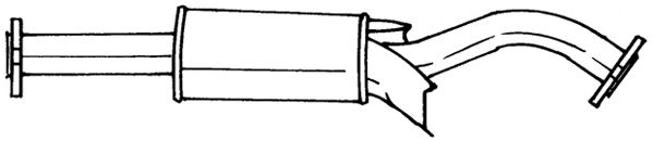 Средний глушитель выхлопных газов SIGAM 37402