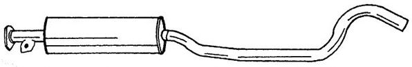 Средний глушитель выхлопных газов SIGAM 40432
