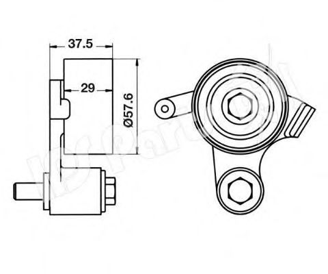 Устройство для натяжения ремня, ремень ГРМ IPS Parts ITB-6252