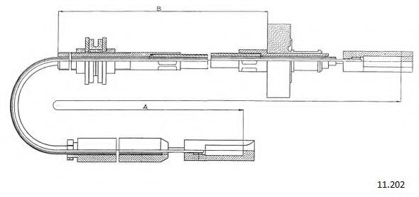 Трос, управление сцеплением PEX 50014
