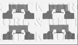 Комплектующие, колодки дискового тормоза BORG & BECK BBK1325