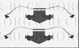 Комплектующие, колодки дискового тормоза BORG & BECK BBK1405