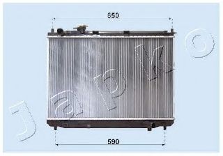 Радиатор, охлаждение двигателя JAPKO RDA333026