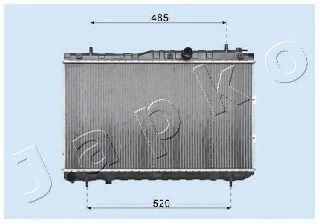 Радиатор, охлаждение двигателя JAPKO RDA333033