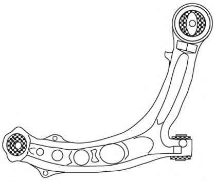 Рычаг независимой подвески колеса, подвеска колеса FRAP 2156